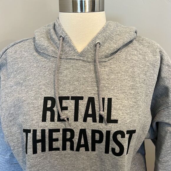 Retail Therapist Hoodie NWOT - Picture 2 of 6